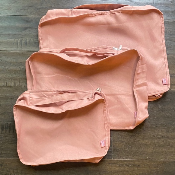 Hanky Panky Other - HANKY PANKY Packing Cubes Blush Pink Fabric Set of 3
